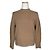 Vince Beige Woll-Kaschmir-Strickoberteil Braun