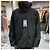 Giacca a vento con cappuccio packable con logo Acne Nero - vista 18