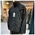 Giacca a vento con cappuccio packable con logo Acne Nero - vista 3