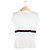 Gucci Damen T-Shirt mit kurzen Ärmeln und Webband Weiß - Ansicht 2
