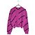 Balenciaga Damen Cropped Strick mit mehreren Logos Pink