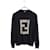 Fendi Cashmere-Strick mit FF-Logo Schwarz  - Ansicht 1