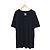 Gucci Vintage Kurzarm-T-Shirt mit Stripe Flower-Logo Schwarz - Ansicht 2