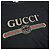 Gucci Vintage Kurzarm-T-Shirt mit Stripe Flower-Logo Schwarz - Ansicht 3