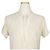 Zadig & Voltaire Abito lungo in cotone con maniche arrotolate e logo ricamato crema Bianco - vista 6