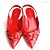 Louis Vuitton Scarpe Slingback con Fiore Rosso - vista 2