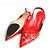 Louis Vuitton Scarpe Slingback con Fiore Rosso - vista 3