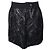 Chanel Falda de lana de punto negra estampada Negro
