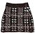 Burberry Falda Mini Brinn Renovada para Mujeres Marrón Trufa Oscura Castaño - vista 5