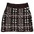 Burberry Falda Mini Brinn Renovada para Mujeres Marrón Trufa Oscura Castaño - vista 6