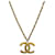 Collar de Oro CC de Chanel Dorado
