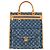 Louis Vuitton Sapla de denim monograma Azul