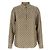 Gucci Camicia in twill di seta stampata Marrone