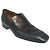 Louis Vuitton Square Toe Calf Black Men's Loafers Nero