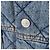 Day Balenciaga Übergroße gesteppte Denim-Truckerjacke Blau - Ansicht 5