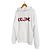 Céline Hoodie de moletom de algodão com strass off white Branco - vista 2