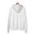 Céline Hoodie de moletom de algodão com strass off white Branco - vista 4