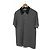 Hermès Camiseta de algodão com colarinho PK para homens, cinza