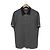 Hermès Camiseta de algodão com colarinho PK para homens, cinza - vista 3
