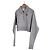 Miu Miu Luxuriöses Biar Oversized Sweatshirt mit Reißverschlusskragen Grau Braun