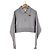 Miu Miu Luxuriöses Biar Oversized Sweatshirt mit Reißverschlusskragen Grau Braun - Ansicht 3