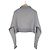 Miu Miu Luxuriöses Biar Oversized Sweatshirt mit Reißverschlusskragen Grau Braun - Ansicht 4