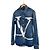 Giacca in denim con grande logo e doppia tasca Carpi per uomo Valentino Blu