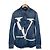 Giacca in denim con grande logo e doppia tasca Carpi per uomo Valentino Blu - vista 4