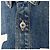 Giacca in denim con grande logo e doppia tasca Carpi per uomo Valentino Blu - vista 6
