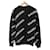 Balenciaga Langarm-Strickpullover mit Logo Schwarz  - Ansicht 3