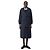 Thom Browne Poly-Twill-Mantel Schwarz