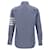 Thom Browne Camicia Flannel Bar Blu  - vista 5
