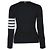 Thom Browne Gestreifter Rundhals-Cashmere-Cardigan Braun - Ansicht 5