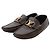 Louis Vuitton Mocassin en cuir de conduite avec logo doré Taille