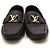 Louis Vuitton Mocassin en cuir de conduite avec logo doré Taille - vue 2