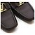 Louis Vuitton Mocassin en cuir de conduite avec logo doré Taille - vue 6