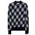 Burberry Kariert gestickter Wollmischung Cardigan Blau - Ansicht 7