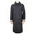 Burberry Giacca Donna Tything Nera Lunga Trapuntata Sottile Primavera Autunno Nero