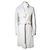 Dolce & Gabbana Abrigo largo de piel de cabra blanca Dolce Gabbana Blanco