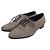 Saint Laurent Mocassini Oxford Glitterati Argento