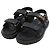 Dior Act Sandale aus gestepptem Cannage-Leder Schwarz