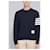 Thom Browne Loopback-Jersey-Strickpullover RWB Stripe Blau  - Ansicht 5