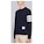 Thom Browne Loopback-Jersey-Strickpullover RWB Stripe Blau  - Ansicht 6