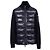 Moncler Cardigã de lã com zíper acolchoado Preto - vista 4
