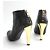 Tory Burch Botines de tacón dorados Negro - vista 4