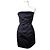 Dolce & Gabbana Schwarzes Satin-Röhrenkleid von Dolce Gabbana