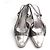 Chanel Silberne Marmor Slingback-Schuhe - Ansicht 2