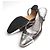Chanel Silberne Marmor Slingback-Schuhe - Ansicht 3
