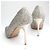 Jimmy Choo Décolleté aperti con glitter argento - vista 4