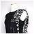 Maison Martin Margiela Vestido drapeado negro con estampado - vista 4